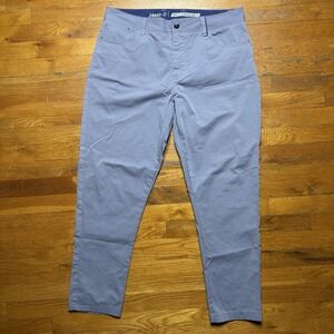 Johnnie O Marin Mens Prep Formance Pants Size 35x32 Cloudbreak Blue Chino